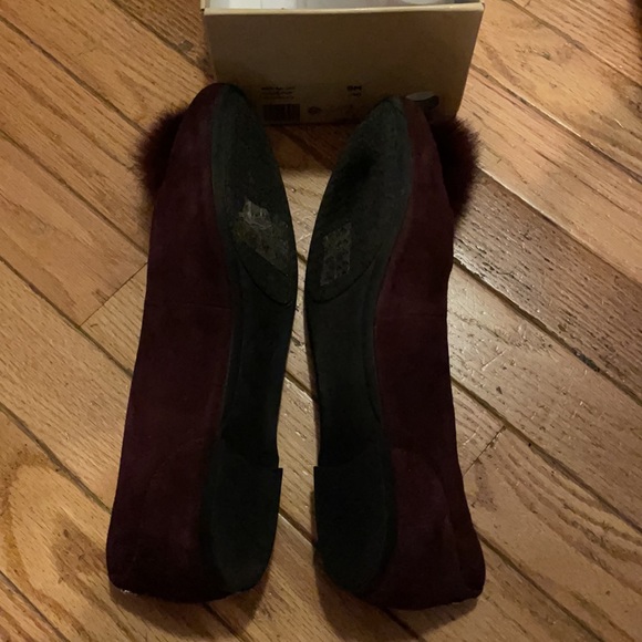 MICHAEL Michael Kors in box sz9 Remi Ballet Suede Fur DAMSON 40F7REFP1S like new - Picture 9 of 12